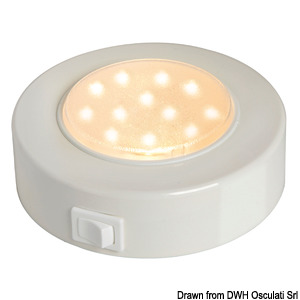 Batisystem Sun spotlight white ABS 10 LEDs